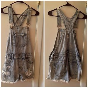 Bib overall shorts